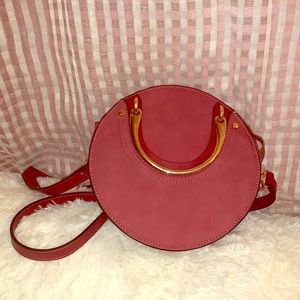 Circle gold handle bag💘